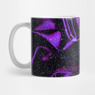 shiny purple satin with glitter elegant glamour burlesque pattern Mug